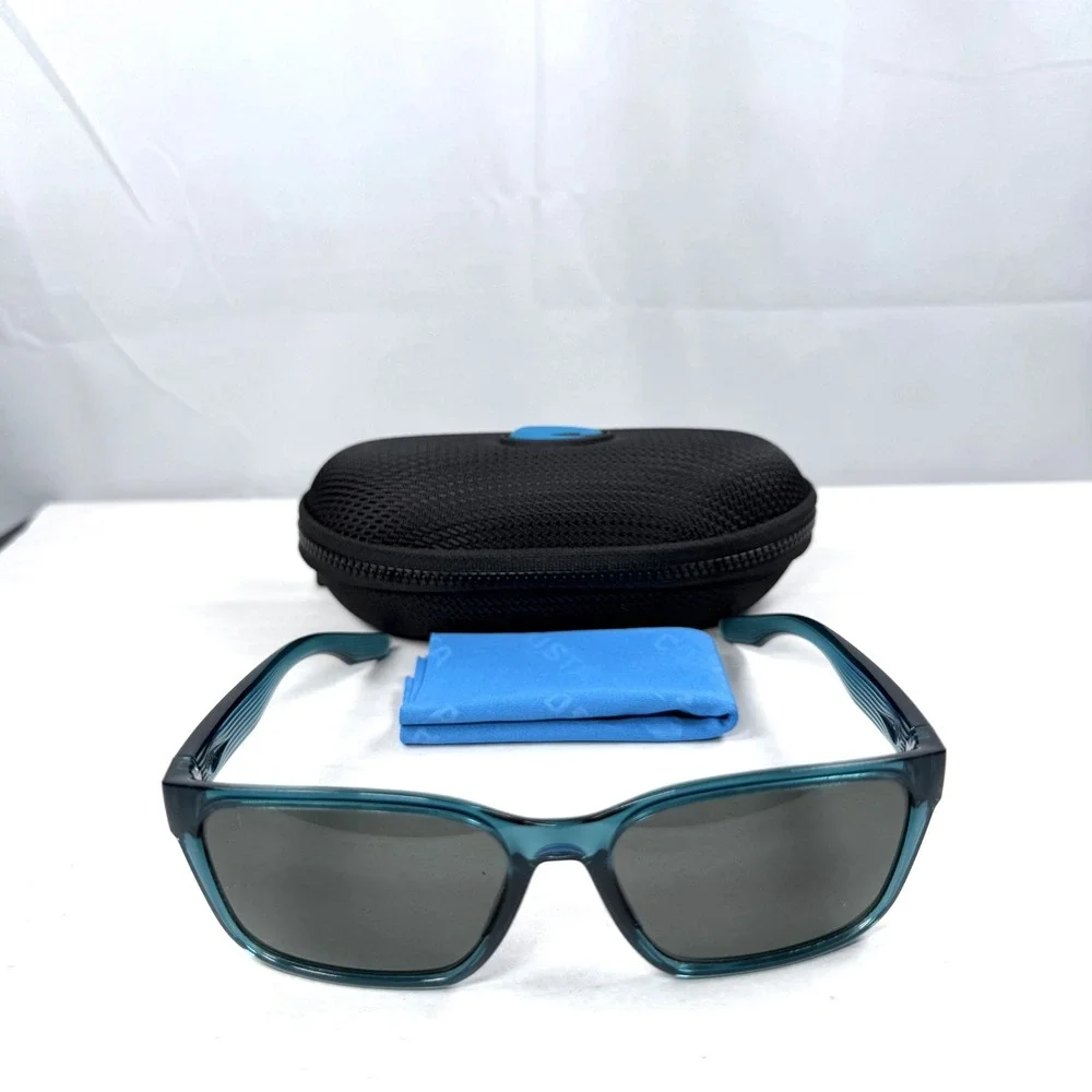 COSTA DEL MAR Palmas Rectangular Sunglasses - 06S9081-0757 / Teal / with Case
